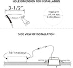 CLOUDY BAY 3 Inch 5CCT LED Eyeball Recessed Light,Dimmable Swivel Adjustable Downlight, 2700K/3000K/3500K/4000K/5000K Selectable,8W,Airtight,ETL,FCC,Pack of 6