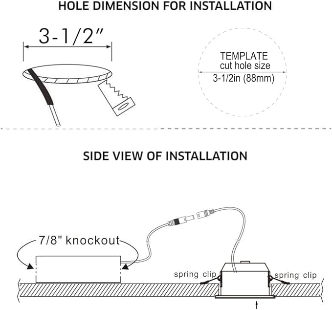CLOUDY BAY 3 Inch 5CCT LED Eyeball Recessed Light,Dimmable Swivel Adjustable Downlight, 2700K/3000K/3500K/4000K/5000K Selectable,8W,Airtight,ETL,FCC,Pack of 6