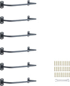 6-Rung Window Well Ladder, Heavy Duty Steel Basement Egress Ladder, Adjustable Wall Muonted Ladder for Home Safety, 700LBS