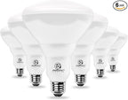 ENERGETIC SMARTER LIGHTING LED Recessed Light Bulbs BR40, 110W Equivalent 14W, Dimmable, 1600 High Lumens, Daylight 5000K, Indoor Flood Lights for Recessed Cans, UL Listed, 6 Pack