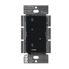 Lutron Caseta Original Smart Dimmer Switch (Lutron Smart Hub Required), for LED Lights, 150 Watt, Single-Pole/3-Way, No Neutral Required, PD-6WCL-BL, Black, 4 Pack