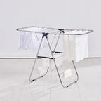 TRES BELLE 25NEW Stainless Steel Clothes Drying Rack(M)–Foldable,Lightweight,No-Slip Rods,Made in Korea,Indoor & Outdoor Use,Rust-Resistant,Towels,Underwear,Baby Clothes Drying–M Sizes