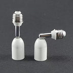 E26/E27 Light Socket Extender, 4.5 Inch Extension,Adjustable Vertical 90°Horizontal 360°, 100V - 250V, Max 150W, Medium Screw Base Light Converter Socket Extender,2-Pack