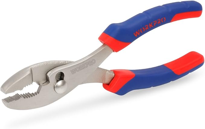 WORKPRO Pliers Set 4-piece Locking Plier Slip-joint Plier Groove Joint Pliers and Adjustable Wrench Home Maintenance Tool Kit