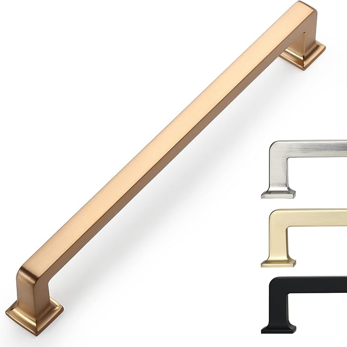 6 Pack 7 Inch Cabinet Handles Champagne Bronze Metal Hardware Pulls for Cabinets, Kitchen, Bathroom, Office - Quality Guarantee