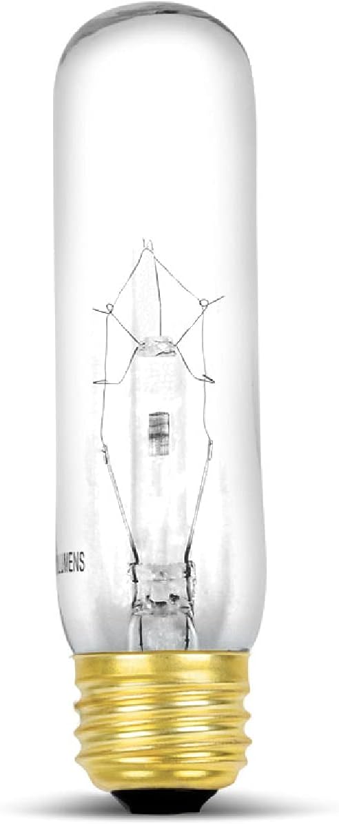 lumenivo Piano Light Bulb 40 watt 120 Volts 一 40T10/CL Light Bulb Display Replacement 一 T10 Bulb Medium Base (E26) 一 280 Lumen Clear Incandescent Bulb for Illuminated Display Units 一 1 Pack