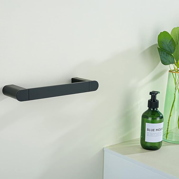 RANDOM Matte Black Towel Bar for Bathroom Kitchen 9 Inches Hand Towel Holder SUS304 Stainless Steel Towel Rack Kitchen Rag Towel Rod Wall Mounted.96026-2-9MB