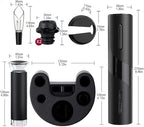 AIKARO - Electric Wine Bottle Opener Automatic Electronic Corkscrew, Rechargeable (Base Set)