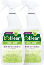 Biokleen Bac-Out Natural Bathroom Cleaner - 2 Pack - Enzyme Professional Strength, Enzymatic Cleaner for Bathroom, Eco-Friendly, Plant-Based, No Artificial Fragrance - Packaging May Vary