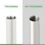 TAISHER 2PCS Stainless Steel Pipe Fittings, 1/2" NPT Female x 1/2" NPT Female Threaded, 10" Length Thickened Nipple Cast Pipe