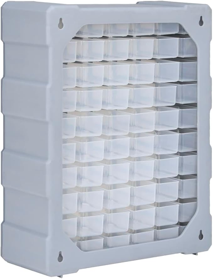 vidaXL Multi-Drawer Organizer with 60 Drawers, Workshop Tool Organizer, Storage Box Unit for Storing Craft Nail Bolt Screw, Drawer Cabinet