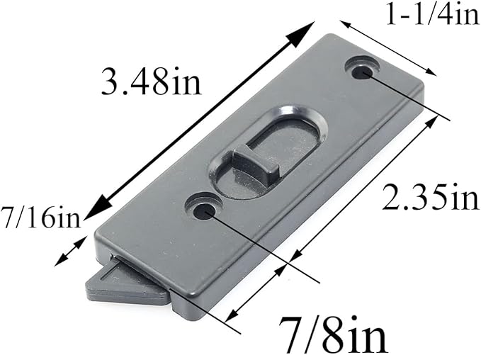 Tilt Window Latch Sliding Vinyl Window Tilt Latch Plastic Construction Snap-in Latch Pair Spring Loaded Sliding Window Tilt Latches for Home Window Fittings, Black
