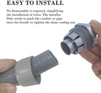 3/4 inch 100Ft Liquid-Tight Conduit Kit, Flexible Non Metallic Electrical Conduit, with 6 Straight and 5 Angle Fittings Included. 3/4" Dia