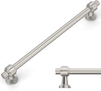 Amerdeco 10 Pack Brushed Satin Nickel Cabinet Pulls 6.3 Inch(160mm) Hole Center Drawer Pulls Cabinet Hardware Kitchen Cabinet Handles for Bathroom Dresser Pulls ZH0069