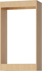 ROOMTEC 22.5" Double Hanging Closet Unit, Modular Closet System with Hanging Rod, Wardrobe Organizer for Bedroom or Walk-in Closet, Wall Mounted, Customizable Clothes Storage Unit, Wood