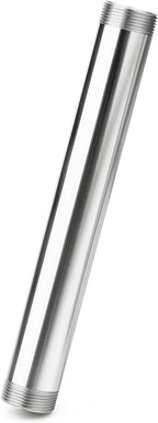 TAISHER 1PCS Stainless Steel Pipe Fittings, 1-1/4" NPT Male x 1-1/4" NPT Male Threaded, 16" Length Nipple Cast Pipe