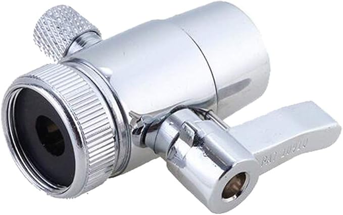 Faucet Diverter Valve with Aerator M22 Female Thread, Faucet Adapter for Tubing,Faucet Connector for Water Diversion,Faucet Tap for Countertop water Filter (Fits Single Way 3/8" OD Tubing)