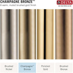 Delta Trinsic Brushed Gold Touch Kitchen Faucet with Pull Down Sprayer, Modern Single Hole Touch On Kitchen Sink Faucet, Single Handle, Champagne Bronze 9159T-CZ-DST