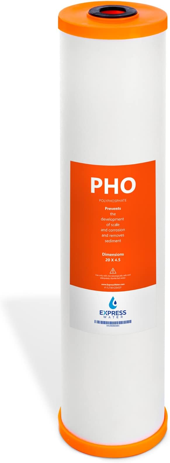Express Water – Polyphosphate Anti-Scale Water Replacement Filter – Whole House Replacement Water Filter – PHO High Capacity Water Filter – 4.5” x 20” inch