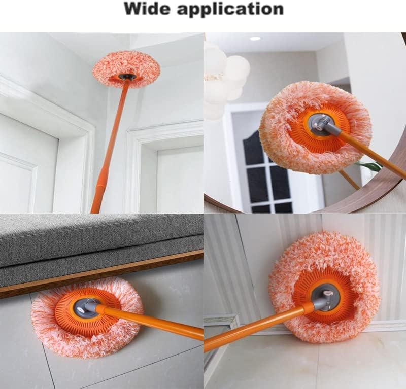 AQWEI 360° Rotatable Adjustable Cleaning Mop, Extendable Wall Cleaning Mop, Spin Mops for Floor Cleaning