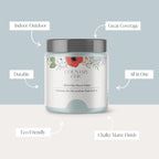 Country Chic All-in-One Chalk Paint for Furniture, Cabinets, Home Decor, Eco-Friendly, Matte Finish, Built-In Primer & Top Coat for Wood, Metal - Belle of the Ball (Light Blue) - 8 oz (237 ml)