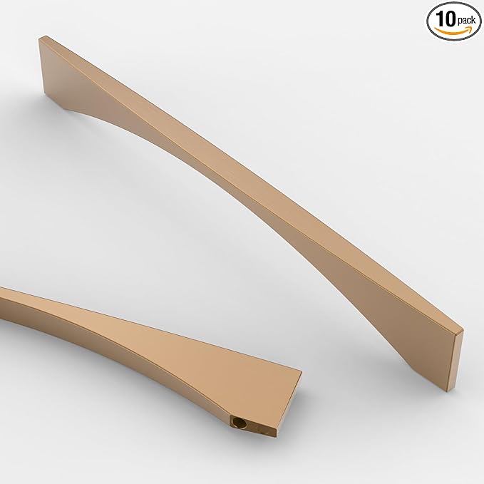 Asidrama 10 Pack 7.5 Inch(192mm) Champagne Bronze Kitchen Cabinet Handles, Cabinet Pulls Kitchen Cabinet Hardware for Cupboard Drawer Pulls