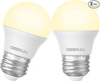 LED Refrigerator Light Bulb, 40 Watt Equivalent, 120V, Fridge Light Bulb 2700K Soft White, A15 Appliance Bulb 5.5W for Freezer, 650LM, E26 Standard Base, 120V, Non-Dimmable, 2 Pack
