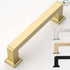 6 Pack 3.75 Inch Kitchen Cabinet Handles Gold - Kitchen Cabinet Pulls Hardware for Drawer Gold Pull