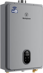 Westinghouse Tankless Water Heater Propane Indoor Installation Max 5.1 GPM 120,000 BTU, WIFI Enable Temp Self Modulating Non Condensing High Efficiency for House or Commercial, APOLO Performance