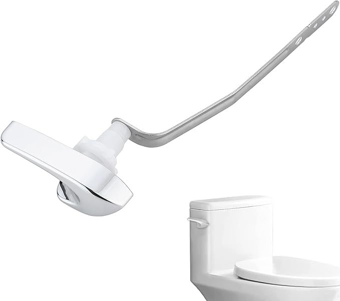 Toilet Trip Levers Toilet Flush Handle Compatible with Kohler 87115-CP,Left Replacement Trip Lever kit for Kohler Toilets,Polished Chrome