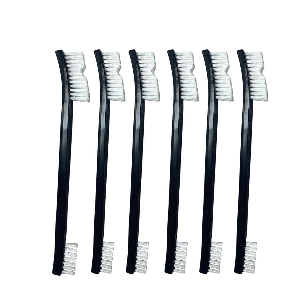 6-Pack Ultimate Detailing Brush Set: Heavy-Duty Nylon & Wire Brushes for Cars, Kitchens & Tight Spaces – Ergonomic Grip, Non-Scratch Bristles