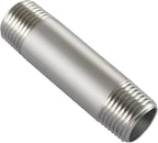 Beduan Stainless Steel Pipe Fittings, 3/8" NPT x 3/8" NPT Male Threaded, 4" Length Nipple Cast Pipe