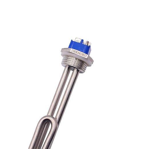 DERNORD 120V 1650W Foldback Water Heater Element Screw-In Lime Life Heating Element with Low Watt Density