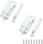Uenhoy 2 Pack Cam Action Window Sash Locks for Double Hung Windows, White Sash Window Locks for Vertical & Horizontal Sliding Windows