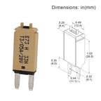 E73 ATM Manual Reset Fuse Low Profile Mini Blade Fuses 5A 6A 7.5A 10A 15A 20A 25A 30A for Boat Marine RV Car Truck DC 12V-28V UL-Rated