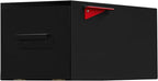 post & porch Malone Mailbox | Post Mounted Mailbox | Black/White/Gray/Brown/Red/Blue/Green, Regular or Large, Weatherproof Mail Box for Outside, Customizable (Black, Regular)