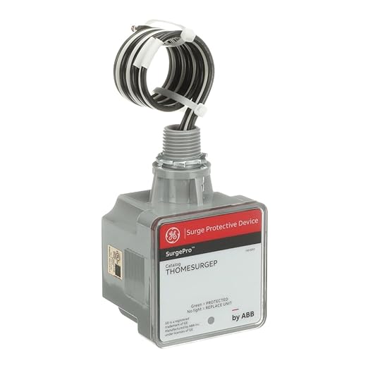 THOMESURGEP by ABB • SurgePro™ Surge Protective Device • Externally Mounted Wired Residential SPD for Retail and Home • Type 1 SPD • Safe, Reliable, and Functional