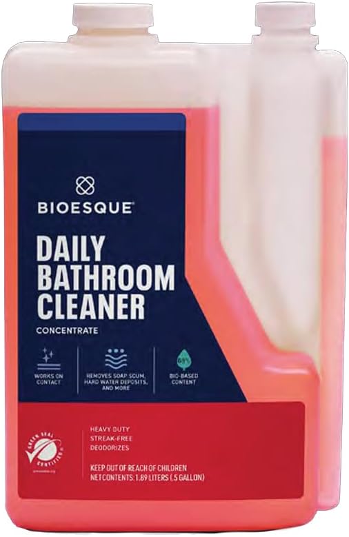 Bioesque Bathroom Cleaner Concentrate, 64 Fluid Ounce (Pack of 4)