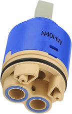 40mm Faucet Cartridge Certification Ceramic Tap Replacement Cartridge Mix Tap Inner Cartridge for Single Lever Faucet, Monobloc Bathroom or Kitchen Mixer Faucets