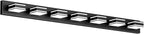 Ralbay 55inch Black Vanity Light for Bathroom 7-Light LED Modern Acrylic Matte Black Bathroom Wall Vanity Lighting Fixtures Over Mirror