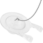 3 Inch Toilet Flappers Replacement for Gerber 99-827, Toilet Flapper with Stainless Chain and Hook, Toilet Replacement Parts (Clear 1 PCS)