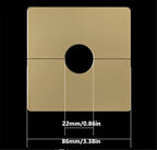 Wall Split Flange Plumbing Cover Plates Square Shower Arm Escutcheon Plate Pipe Flange Cover for Fixed Shower Head Faucet Standard Pipes (22mm/0.86in)