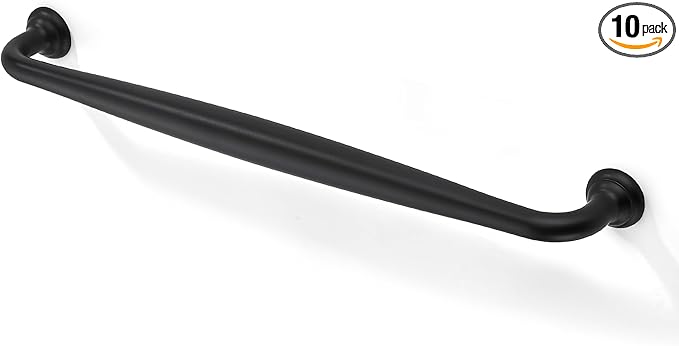 SAILING 5 Pack Cabinet Handles-8.81"/224mm Screw Spacing Matte Black Furniture Hardware Handles for Kitchen Cabinets Bedroom Dresser Wardrobe Cabinet Pulls