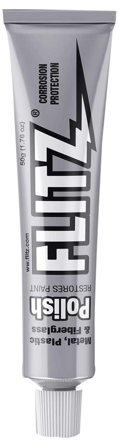 Flitz Multi-Purpose Metal Polish Paste - 1.76oz Tube of USA-Made Chrome Polish - Works on Stainless Steel, Aluminum, Plastic, Jewelry and Cars - Non-Abrasive Cleaner & Rust Remover (20 Pack)
