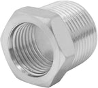 Joywayus Stainless Steel Hex Head Bushing Reducer Pipe Fitting 3/4 NPT Male × 1/2 NPT Female (Pack of 2)