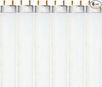 Luxrite F32T8/841 32W 48 Inch T8 Fluorescent Tube Light Bulb, 4100K Cool White, 2800 Lumens, G13 Medium Bi-Pin Base, LR20732, 6 count (Pack of 1)