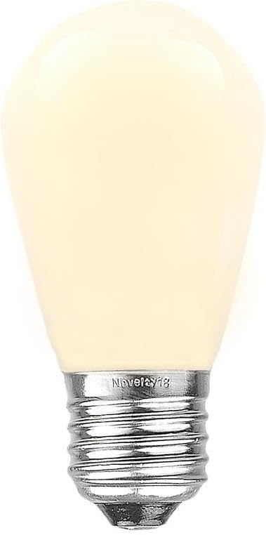 Novelty Lights 25 Pack S14 Outdoor Patio Edison Replacement Bulbs, E27 Medium Base, Ceramic Multi, 11 Watt
