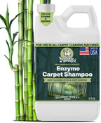 Enzyme Carpet Cleaner - Enzyme Carpet Shampoo (32oz) - Carpet Cleaner Solution to Eliminate Tough Stains & Neutralize Odors - Removes Dog, Cat, All Pets Urine- Use with All Machines