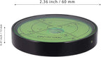 Aluminium High Precision Horizontal Leveler Bubble Level Tool Circle Round 2.4 Inch 60mm (Black,Green)