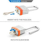 Lock Outdoor Padlocks, Key Lock, Padlocks with Same Key - Laminated Steel Keyed Padlocks with Long Shackle, 48 Pack, for Hasp Latch, Sheds, Fences, Storage Locker, School, Gym